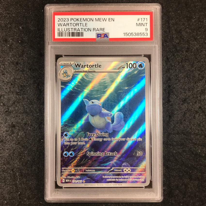PSA 9 Wartortle - 171/165 - Illustration Rare Scarlet & Violet 151 (553)