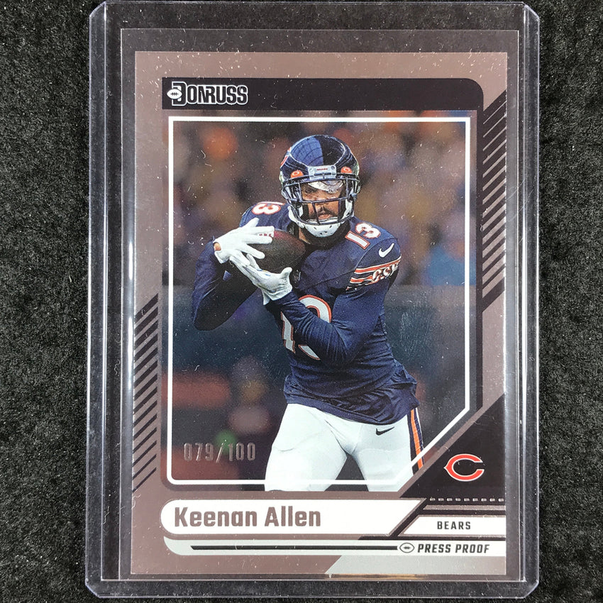 2024 Donruss Football KEENAN ALLEN Silver Press Proof 79/100 #71