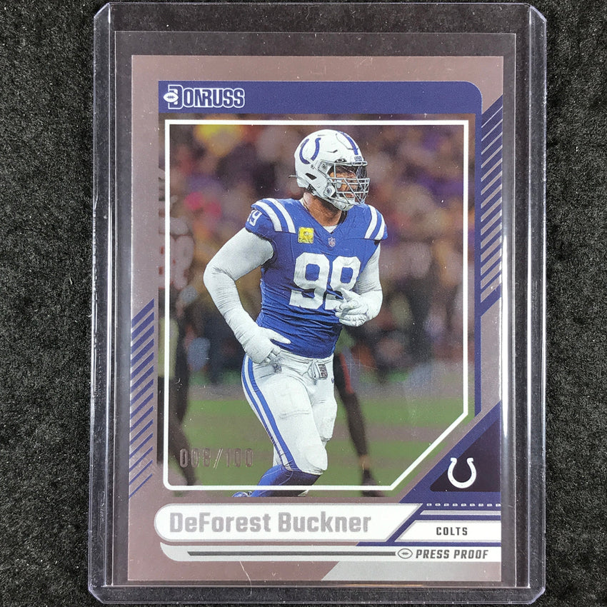 2024 Donruss Football DEFOREST BUCKNER Silver Press Proof 8/100 #142