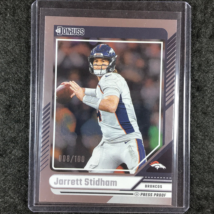 2024 Donruss Football JARRETT STIDHAM Silver Press Proof 8/100 #260