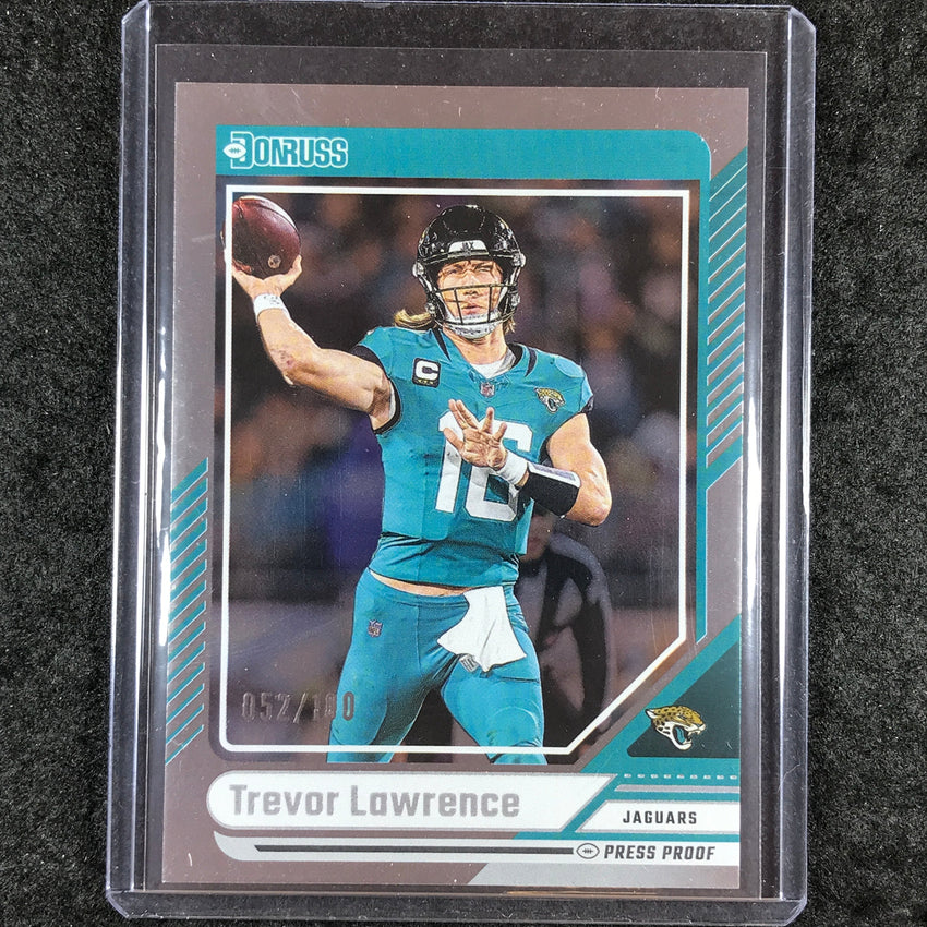 2024 Donruss Football TREVOR LAWRENCE Silver Press Proof 52/100 #271