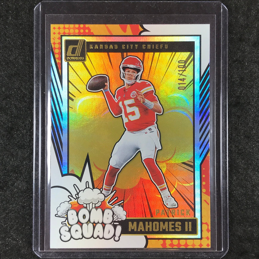 2024 Donruss Football PATRICK MAHOMES II Bomb Squad Holo 14/100