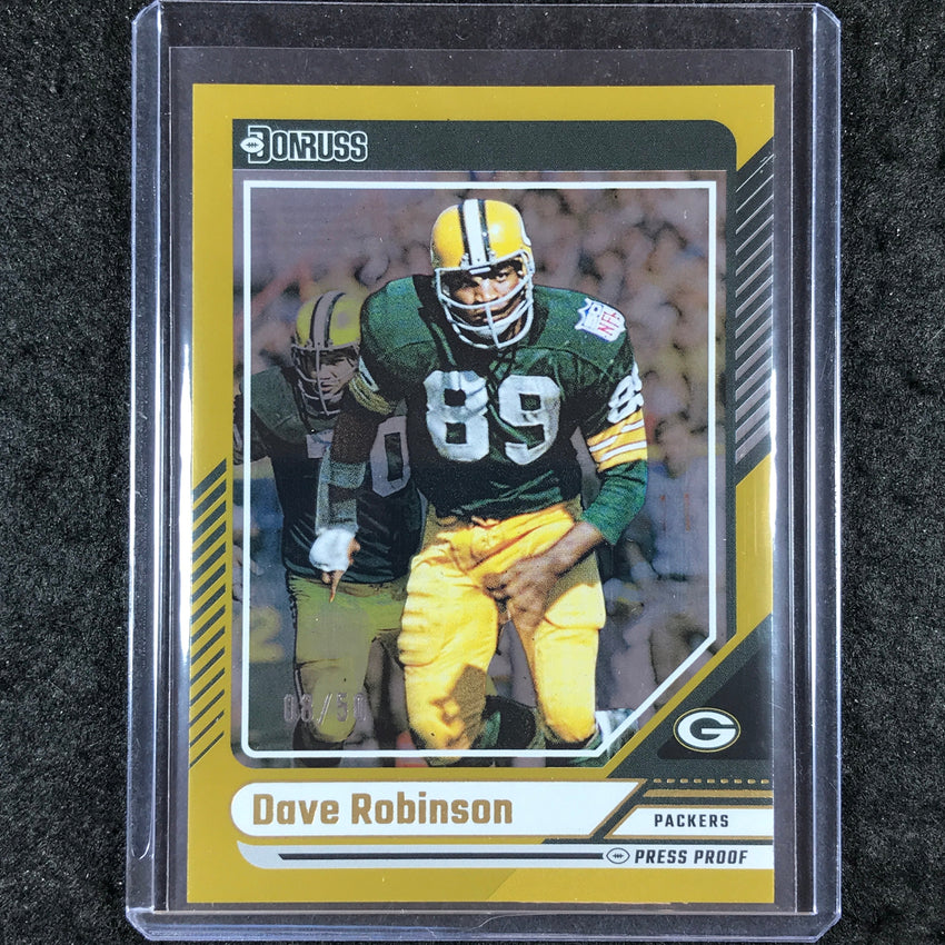2024 Donruss Football DAVE ROBINSON Gold Press Proof 8/50