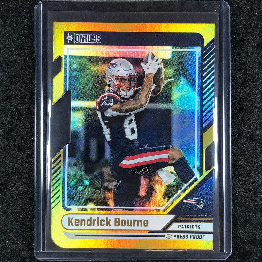 2024 Donruss Football KENDRICK BOURNE Gold Press Proof Die-Cut 14/25