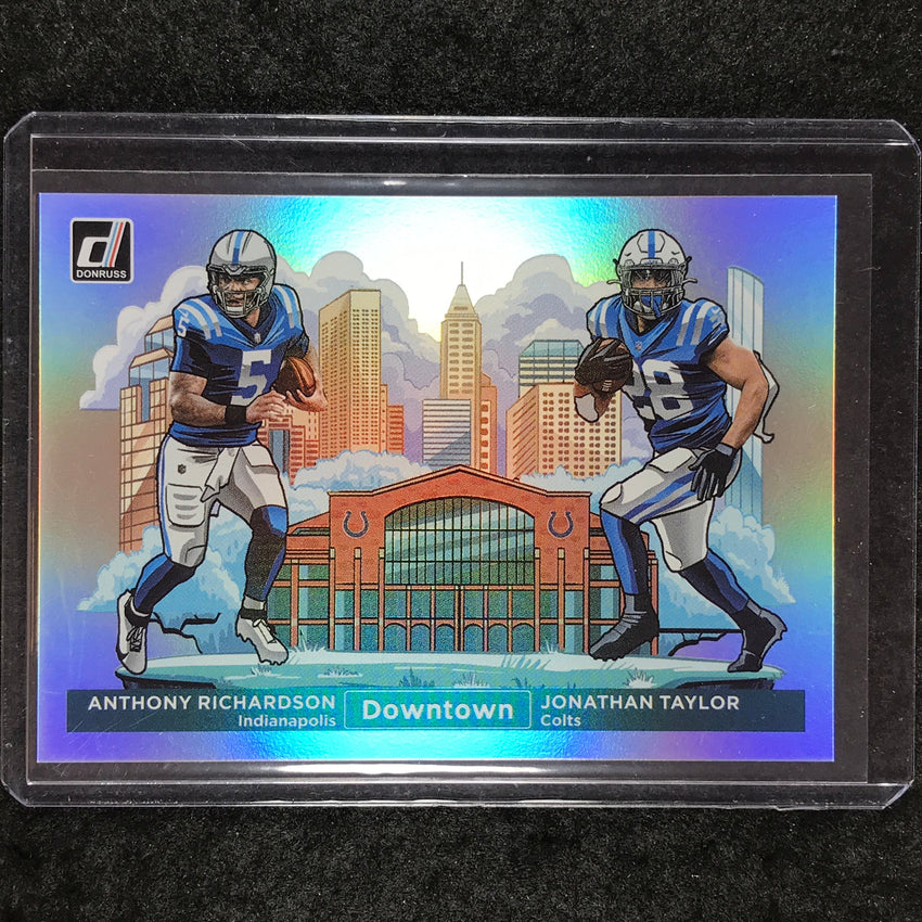 2024 Donruss Football ANTHONY RICHARDSON TAYLOR Downtown Horizontal SSP #3