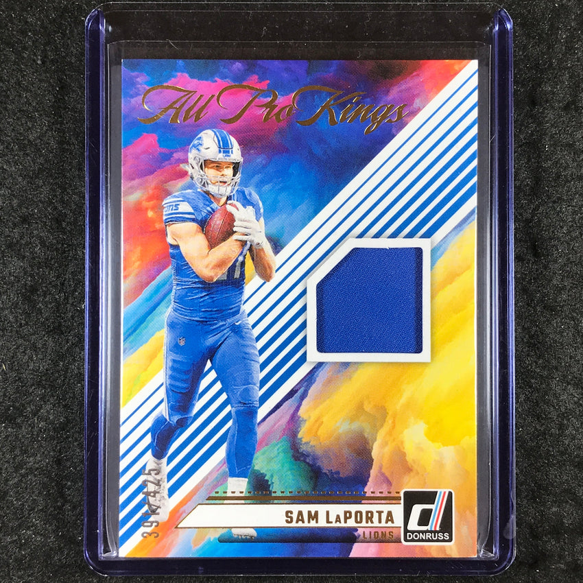 2024 Donruss Football SAM LAPORTA All Pro Kings Jersey Relic 391/425