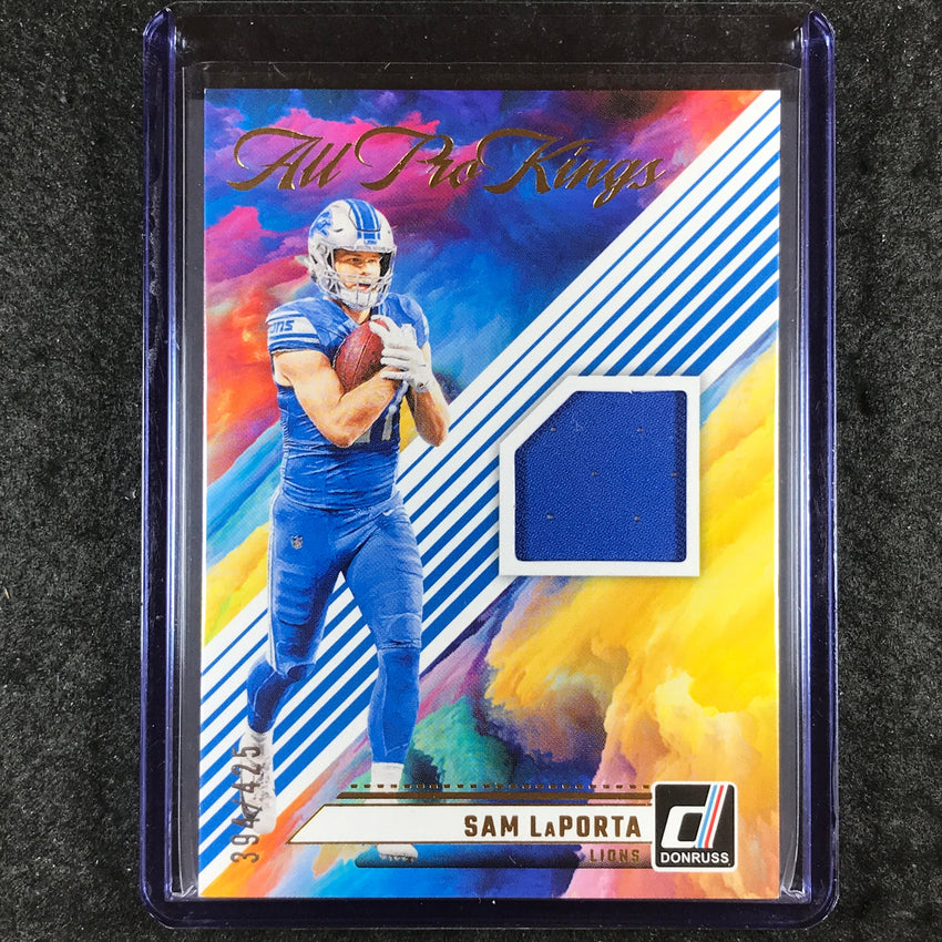 2024 Donruss Football SAM LAPORTA All Pro Kings Jersey Relic 394/425