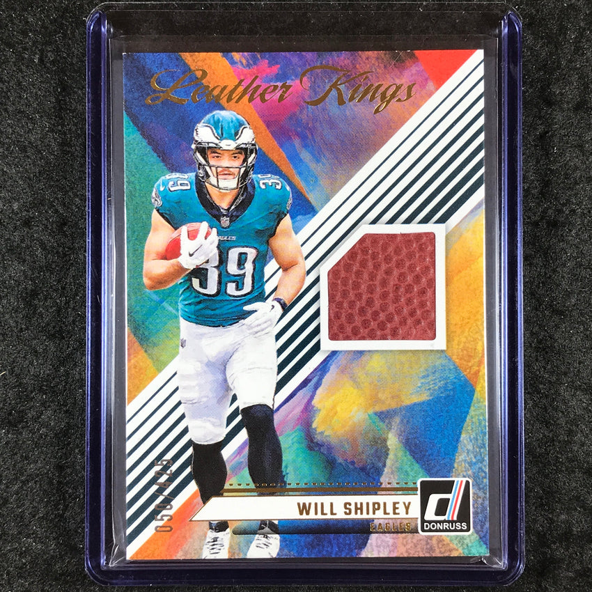 2024 Donruss Football WILL SHIPLEY Leather Kings Football Relic 50/425
