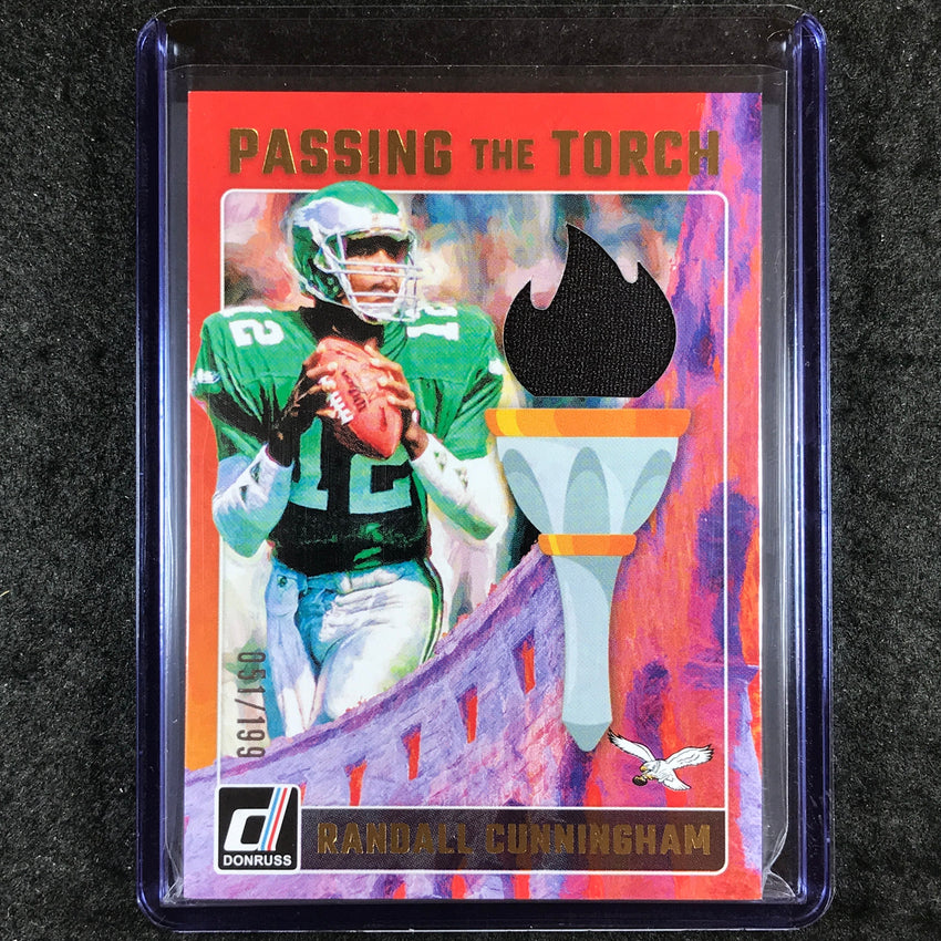 2024 Donruss Football CUNNINGHAM JALEN HURTS Passing the Torch Jersey 51/199