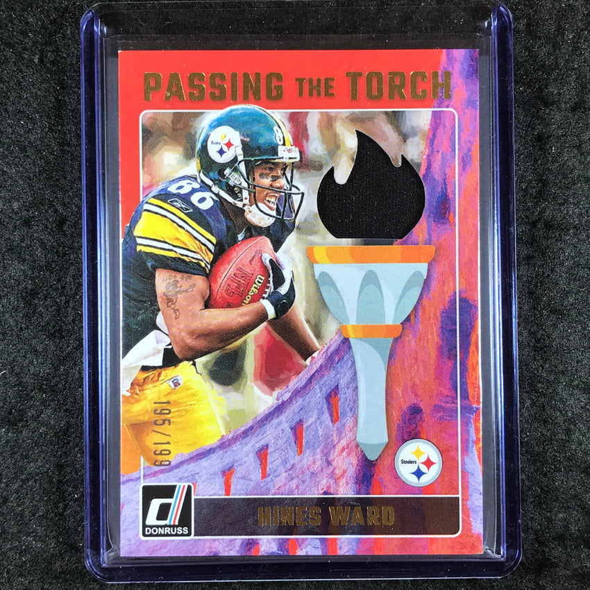2024 Donruss Football HINES WARD GEORGE PICKENS Passing the Torch Jersey 195/199