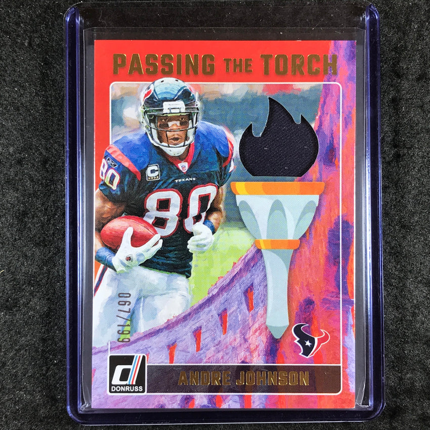 2024 Donruss Football ANDRE JOHNSON TANK DELL Passing the Torch Jersey 67/199