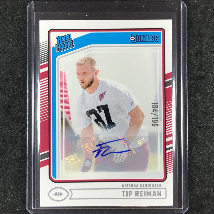 2024 Donruss Football TIP REIMAN Rated Rookie Base Autograph 184/199 #366