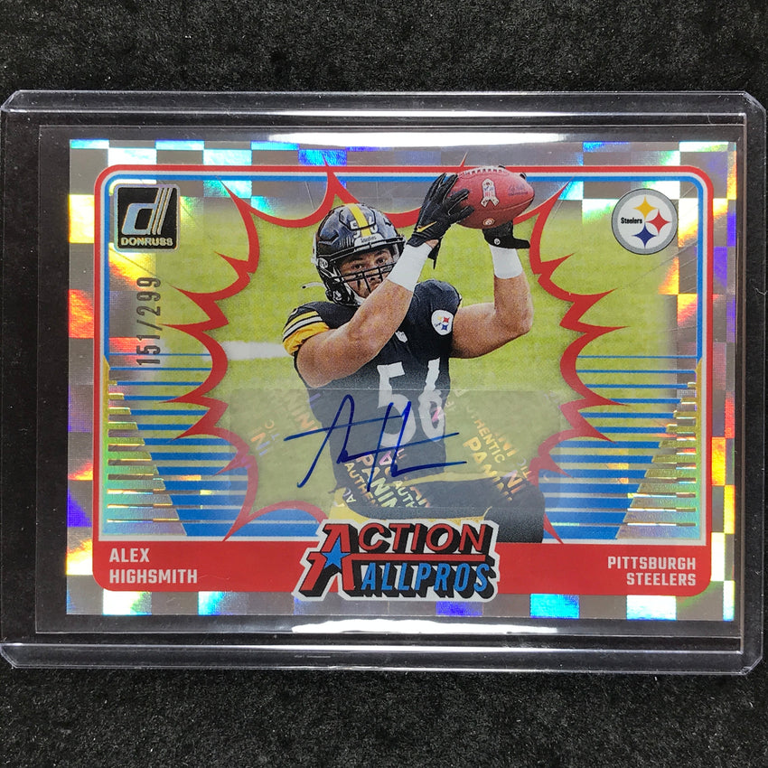 2024 Donruss Football ALEX HIGHSMITH Action All-Pros Auto 151/299