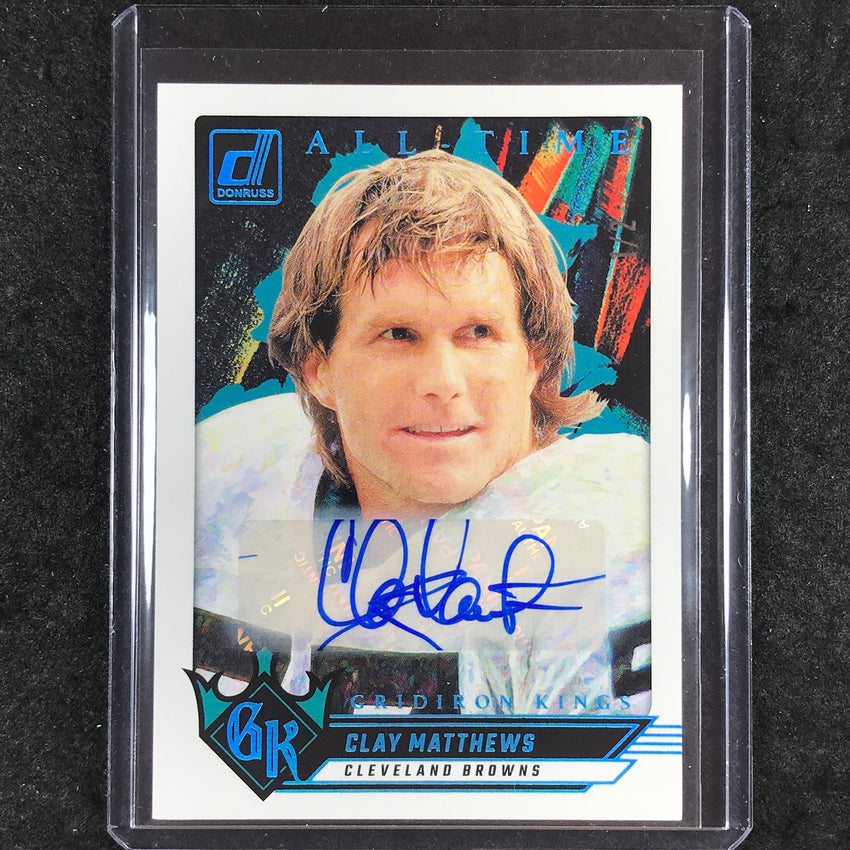 2024 Donruss Football CLAY MATTHEWS All-Time Gridiron Kings Auto 1/2