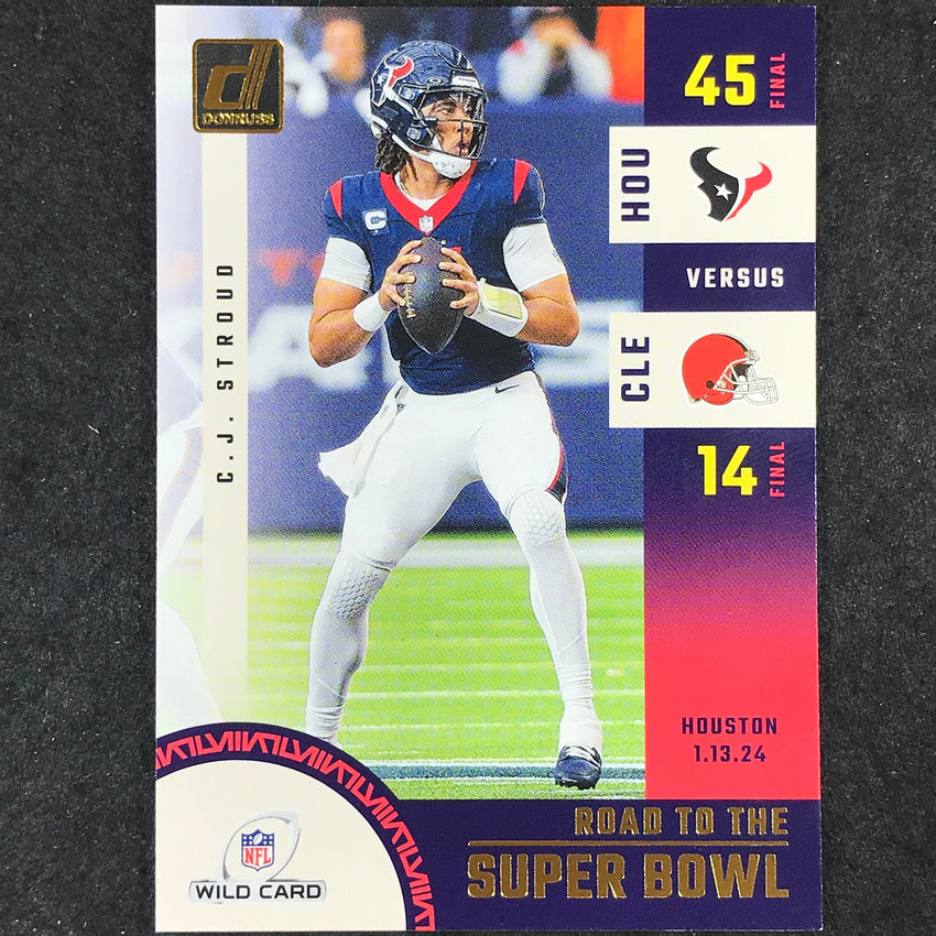 2024 Donruss Football C.J. STROUD Road to the Super Bowl Wild Card #2