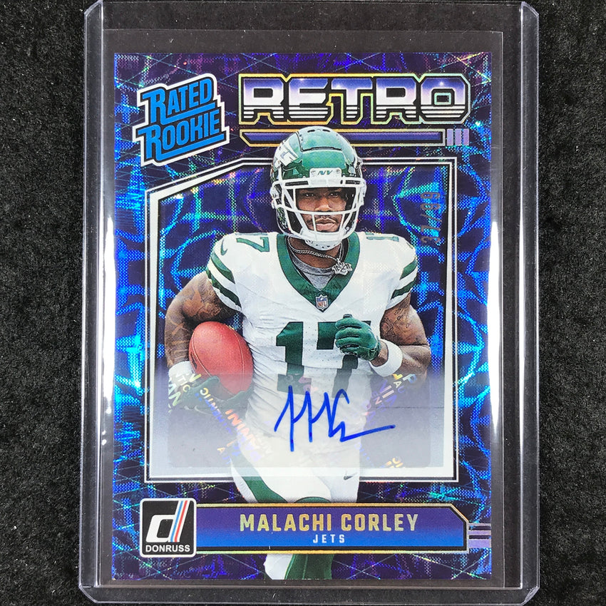 2024 Donruss Football MALACHI CORLEY Rated Rookies Retro Auto 37/99