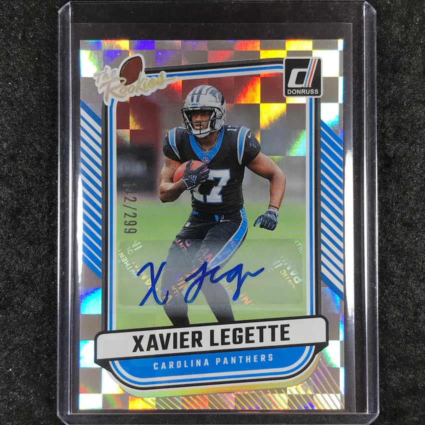 2024 Donruss Football XAVIER LEGETTE The Rookies Autograph 142/299