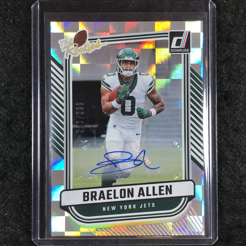 2024 Donruss Football BRAELON ALLEN The Rookies Autograph 293/299