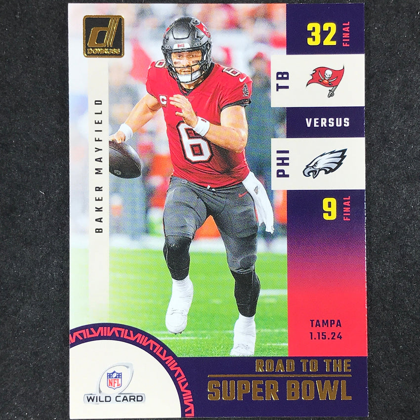 2024 Donruss Football BAKER MAYFIELD Road to the Super Bowl Wild Card #5
