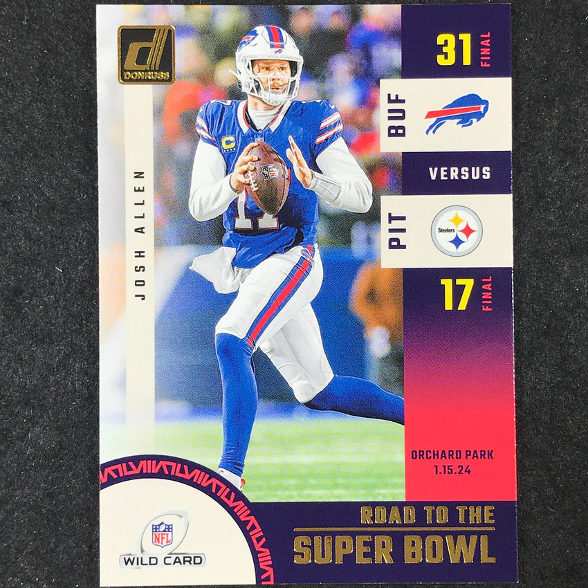 2024 Donruss Football JOSH ALLEN Road to the Super Bowl Wild Card #6