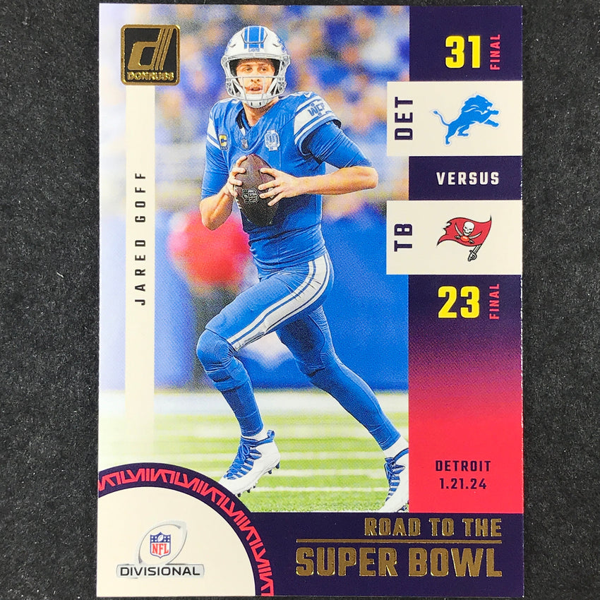 2024 Donruss Football JARED GOFF Road to the Super Bowl Divisional #3