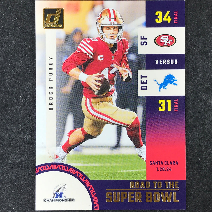 2024 Donruss Football BROCK PURDY Road to the Super Bowl Conference #2