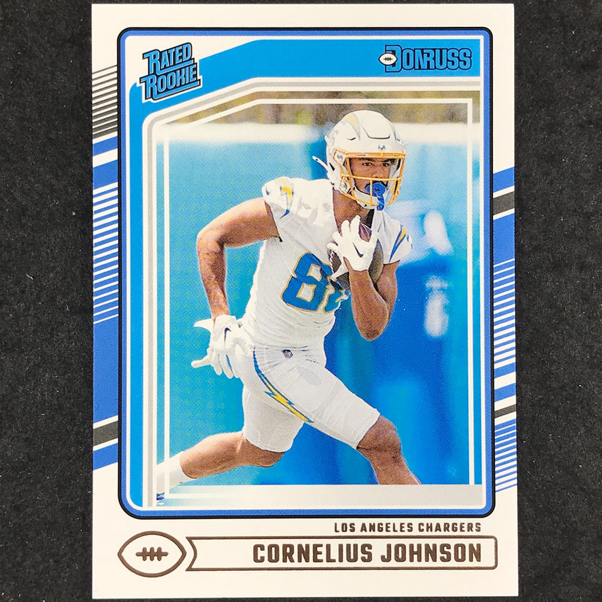2024 Donruss Football CORNELIUS JOHNSON Rated Rookie Aqueous Test #377