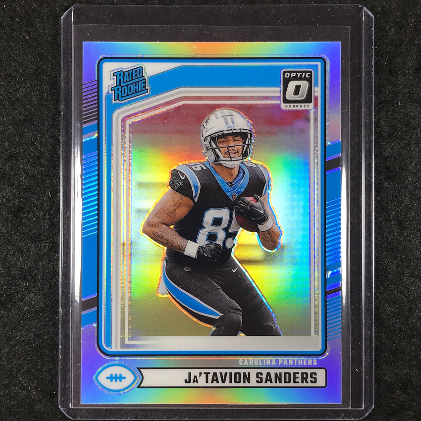 2024 Donruss Football JA'TAVION SANDERS Optic Rated Rookie Preview Holo #317