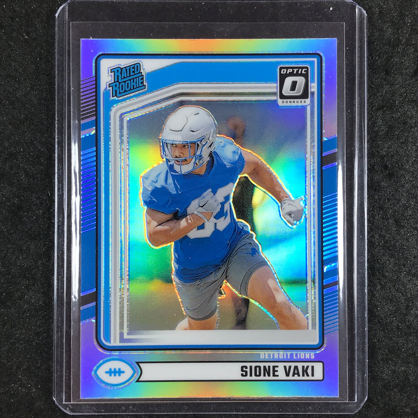 2024 Donruss Football SIONE VAKI Optic Rated Rookie Preview Holo #332