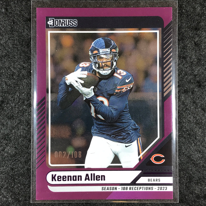 2024 Donruss Football KEENAN ALLEN Base Season Stat Line 82/108 #71