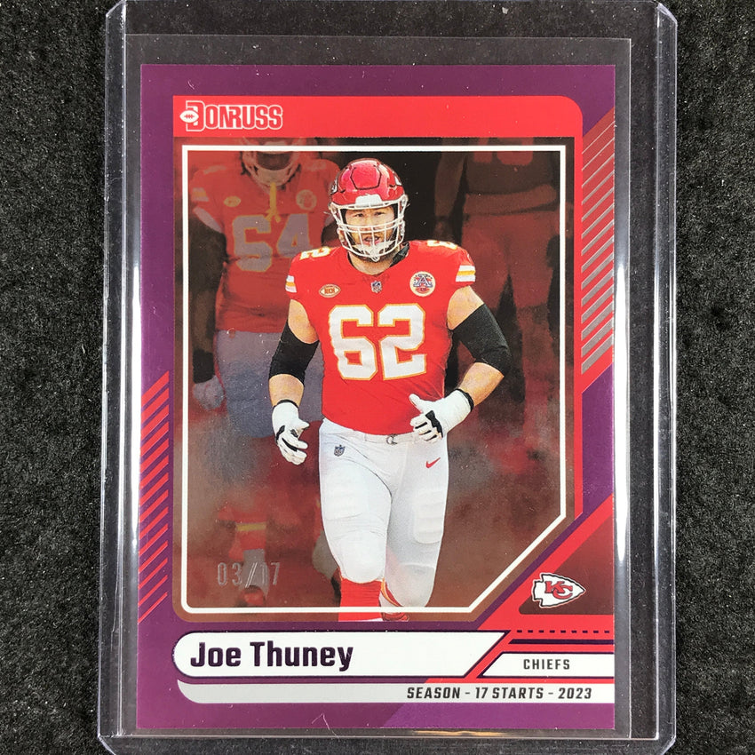 2024 Donruss Football JOE THUNEY Base Season Stat Line 3/17 #103
