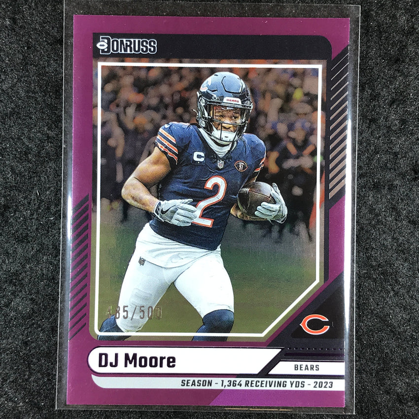 2024 Donruss Football DJ MOORE Base Season Stat Line 485/500 #137