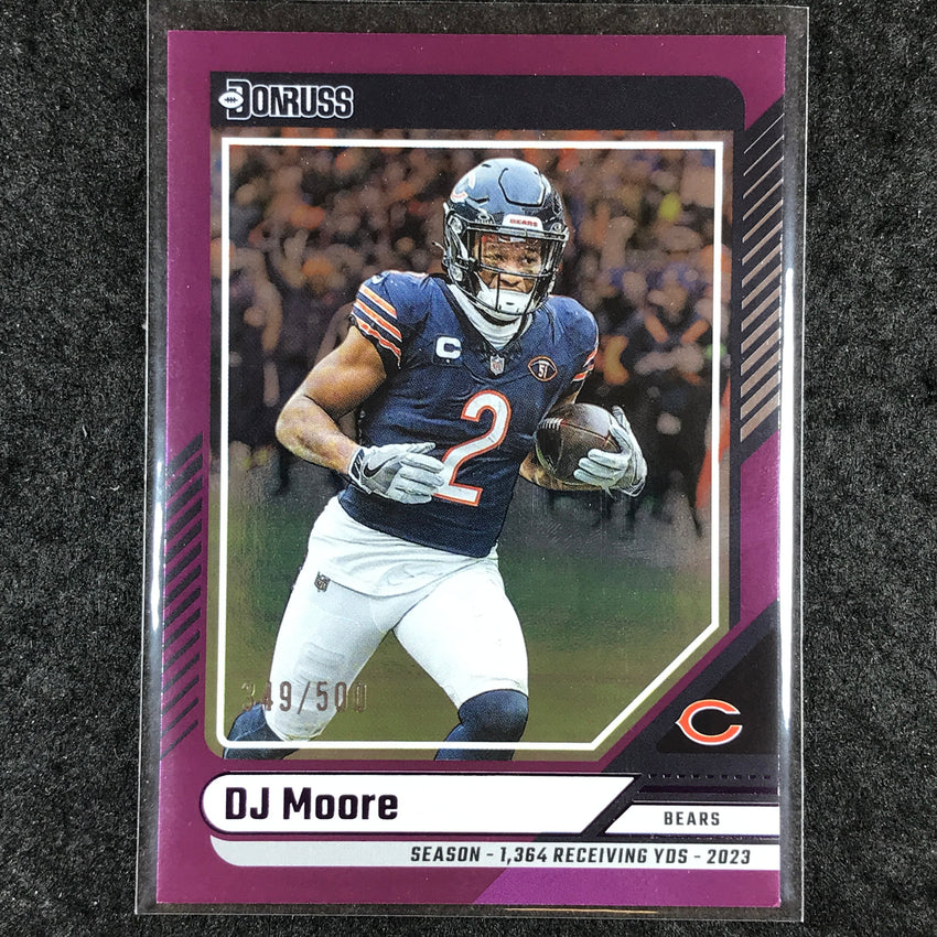2024 Donruss Football DJ MOORE Base Season Stat Line 349/500 #137