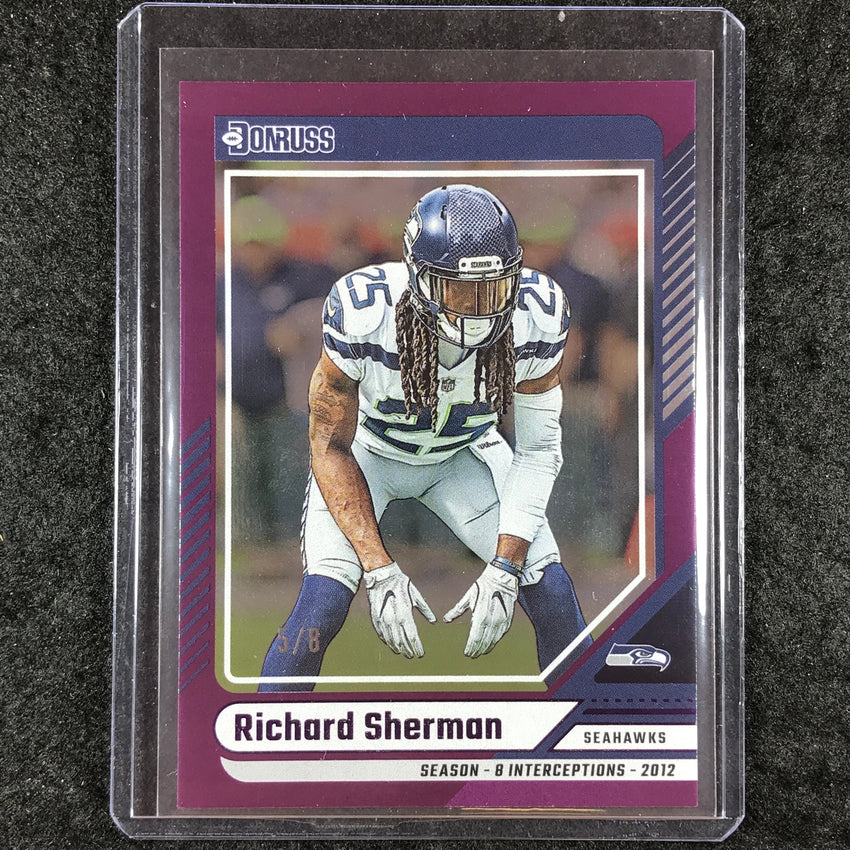 2024 Donruss Football RICHARD SHERMAN Base Season Stat Line 5/8 #149