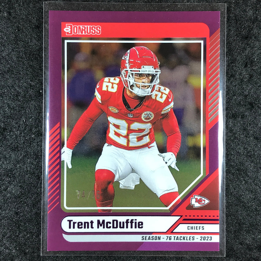 2024 Donruss Football TRENT MCDUFFIE Base Season Stat Line 74/76 #228