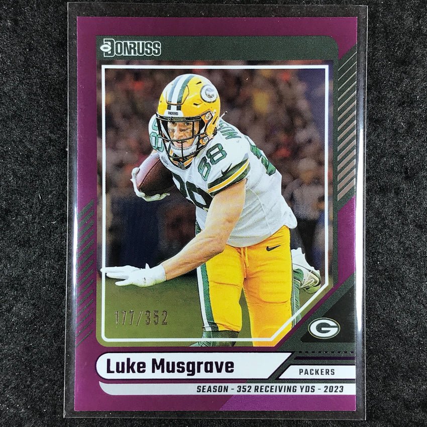 2024 Donruss Football LUKE MUSGRAVE Base Season Stat Line 177/352 #251