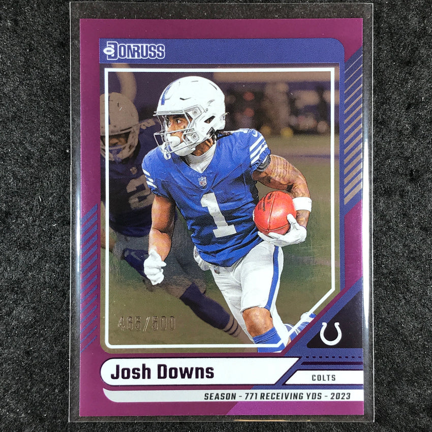 2024 Donruss Football JOSH DOWNS Base Season Stat Line 465/500 #274