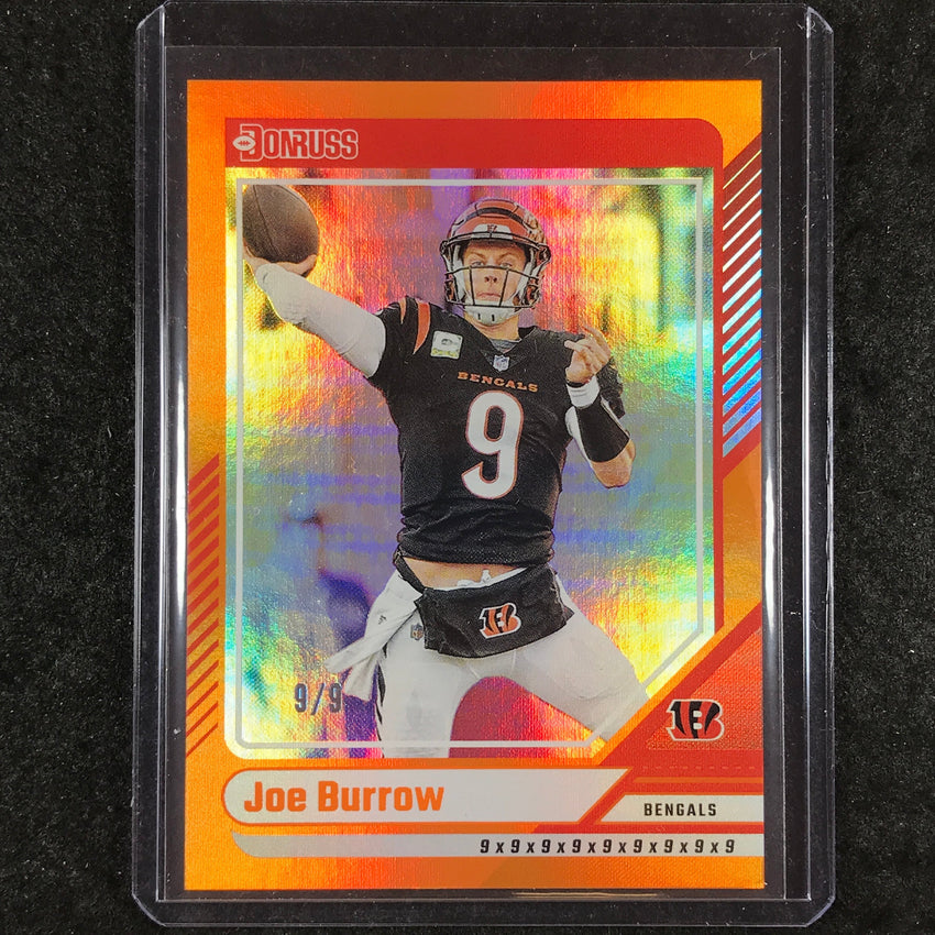 2024 Donruss Football JOE BURROW Base Jersey Number 9/9 #10