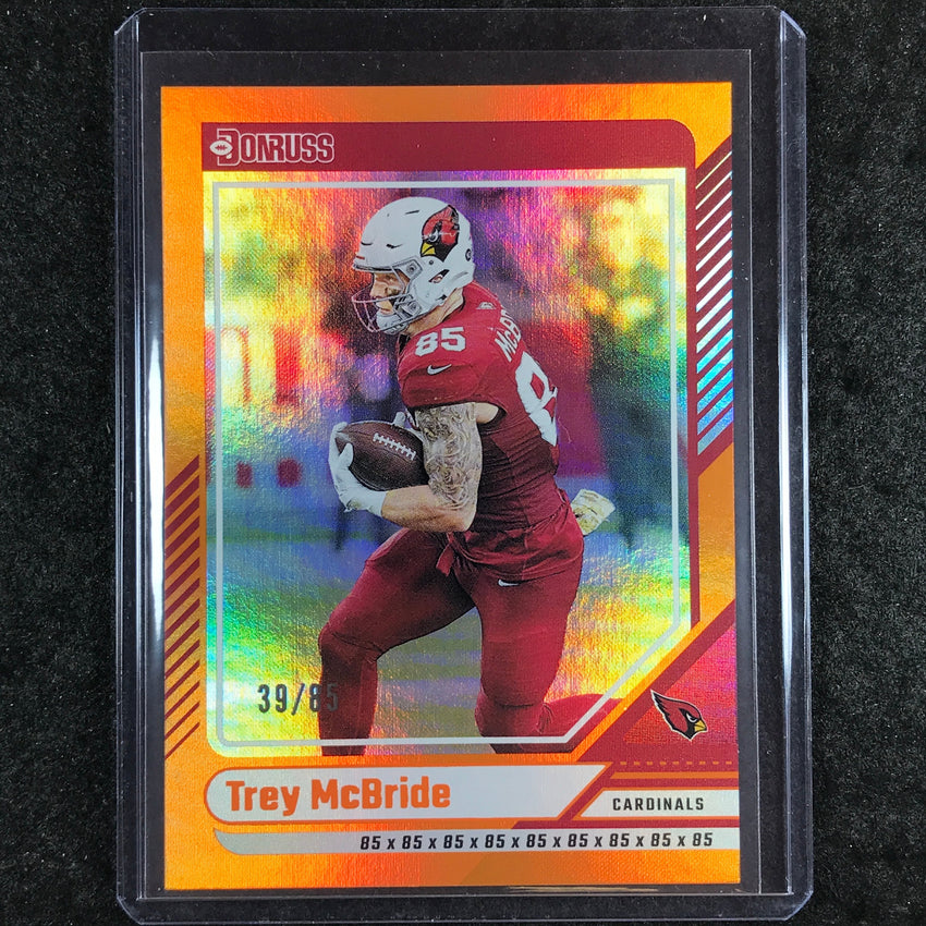 2024 Donruss Football TREY MCBRIDE Base Jersey Number 39/85 #118