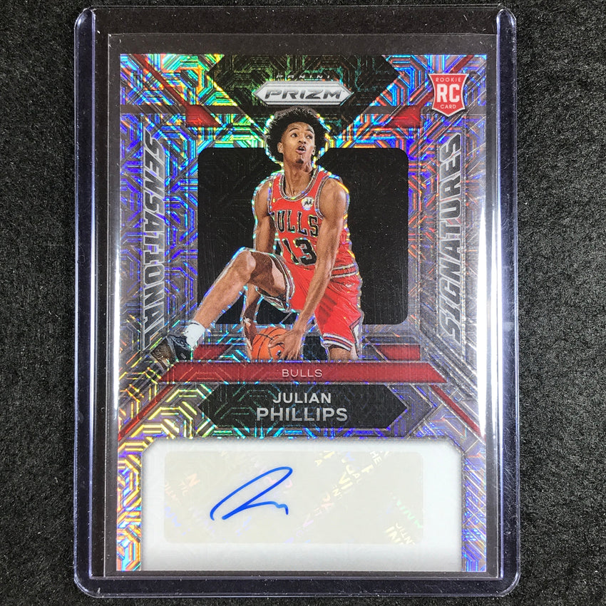 2023-24 Prizm Nba Julian Phillips Sensational Signatures Rookie Auto Mojo 17/25