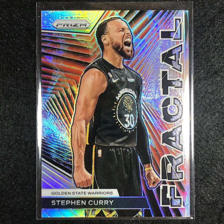 2023-24 Prizm Nba Stephen Curry Fractal Silver Prizm No 1