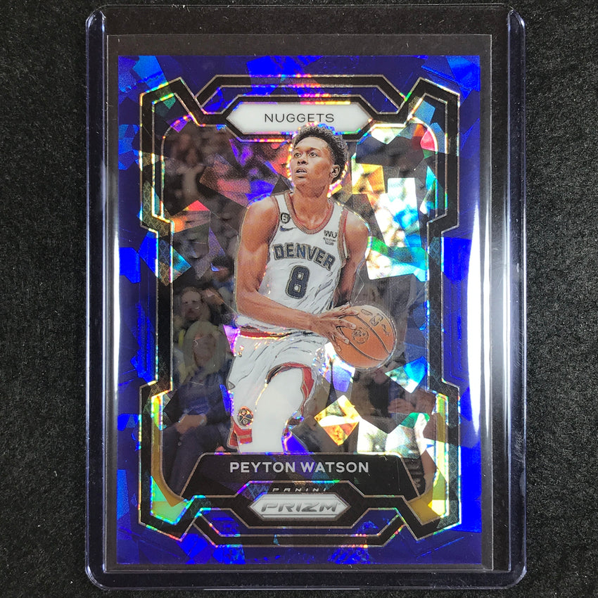 2023-24 Prizm Nba Peyton Watson Base Blue Ice 119/125 #247