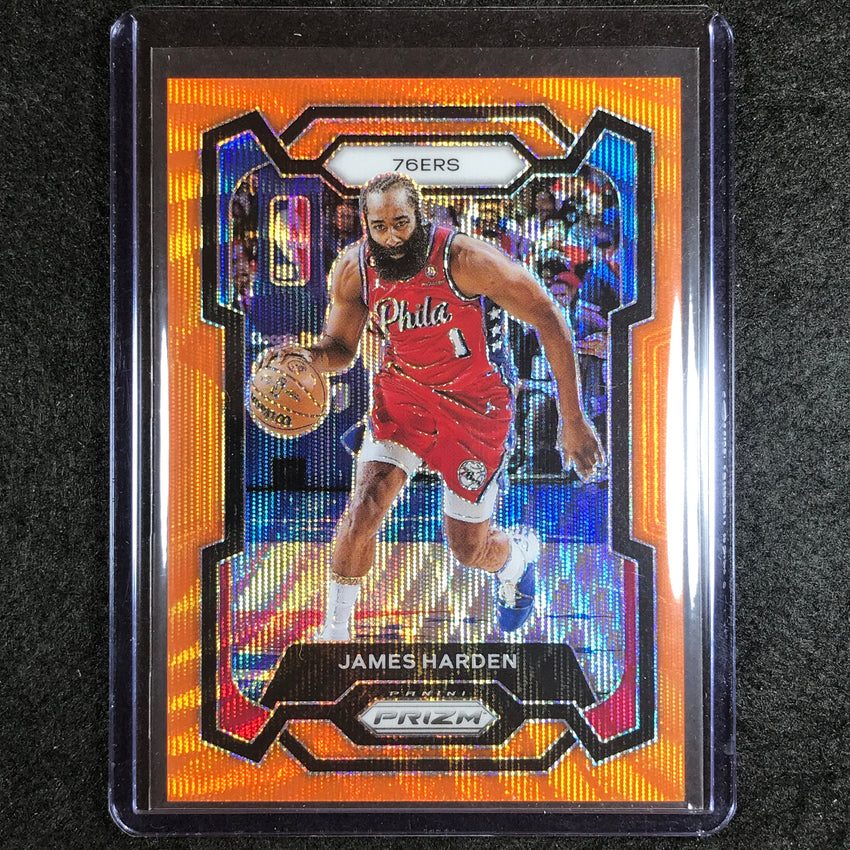 2023-24 Prizm Nba James Harden Base Orange Wave 37/60 No 98