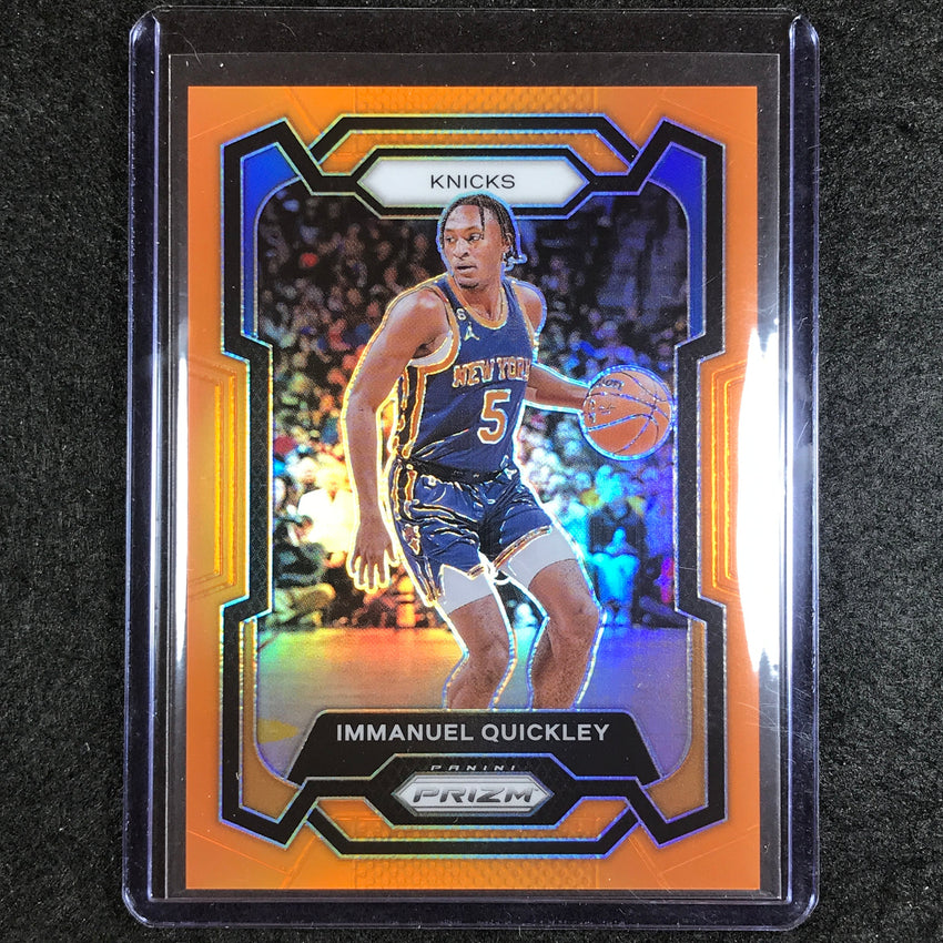 2023-24 Prizm Nba Immanuel Quickley Base Orange 23/50 #33