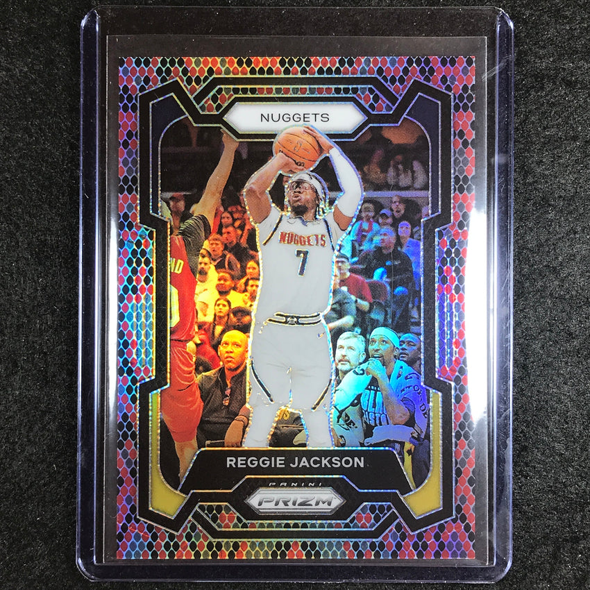 2023-24 Prizm Nba Reggie Jackson Base Snakeskin Ssp #235