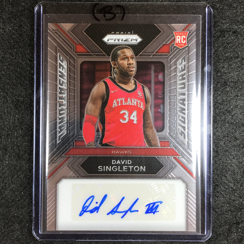 2023-24 Prizm NBA DAVID SINGLETON Sensational Signatures Rookie Auto #DS (B)