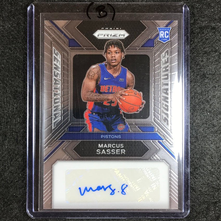 2023-24 Prizm NBA MARCUS SASSER Sensational Signatures Rookie Auto Base #MS (B)