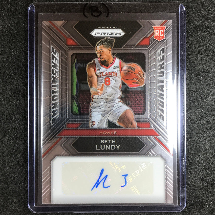 2023-24 Prizm NBA SETH LUNDY Sensational Signatures Rookie Auto Base #LU (B)