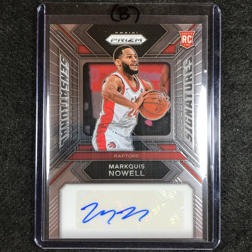 2023-24 Prizm NBA MARQUIS NOWELL Sensational Signatures Rookie Auto Base #MN (B)