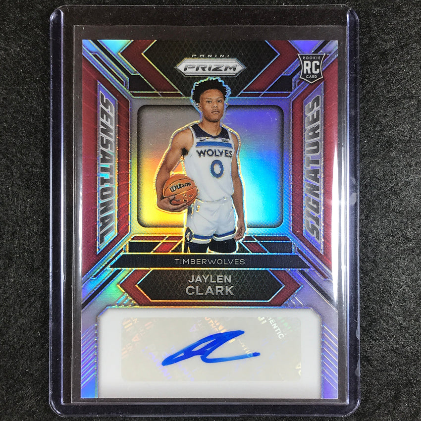 2023-24 Prizm Nba Jaylen Clark Sensational Signatures Rookie Auto Red 26/99